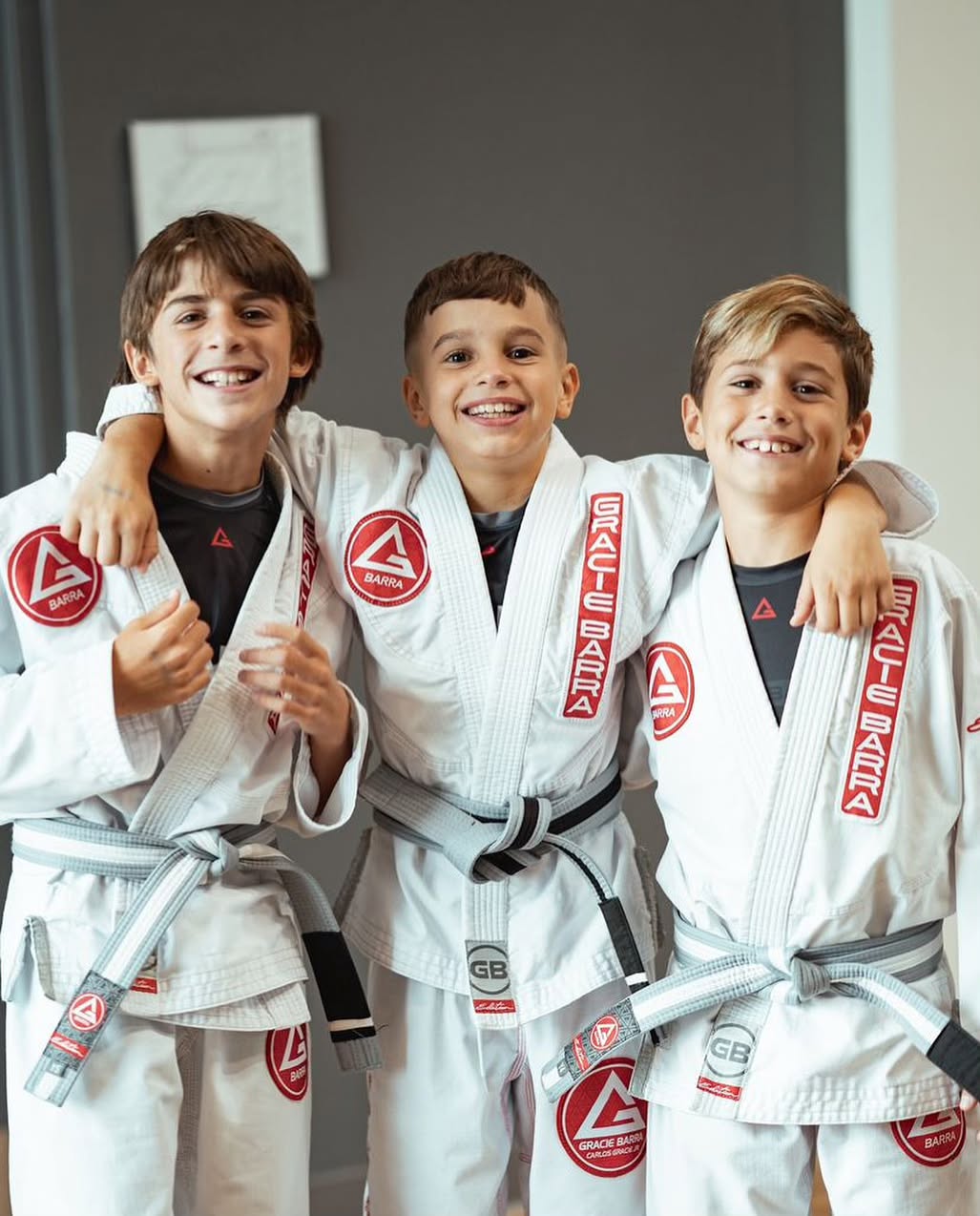 Kids practicing Jiu‑Jitsu at Gracie Barra Little Elm